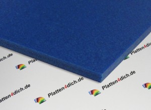 PVC Hartschaumplatte blau