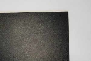 Schwarze ABS-Platte mit Oberflächenstruktur