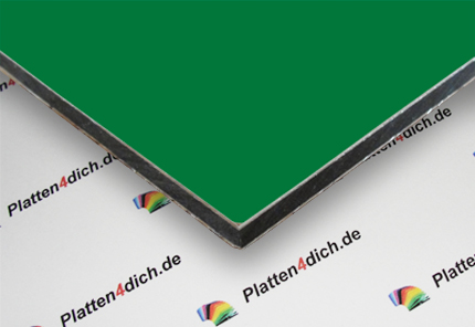 Dibond® Aluverbundplatte Moosgrün RAL6005 Colour-Series 3mm matt/glänzend 