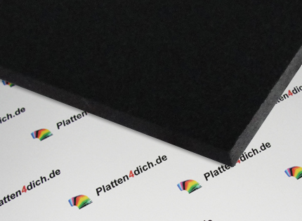 5mm Schwarz Matt Foamex Schaum PVC Blatt 10 Größen Sich Wähle 
